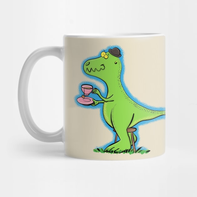 T Rex funny cartoon dinosaur by FrogFactory